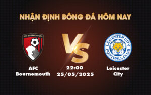 afc bournemouth leicester city 25 05 ngoai hang anh