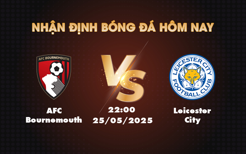 afc bournemouth leicester city 25 05 ngoai hang anh